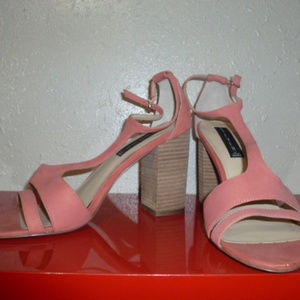 MAdden Girl Salmon Color Block Heel